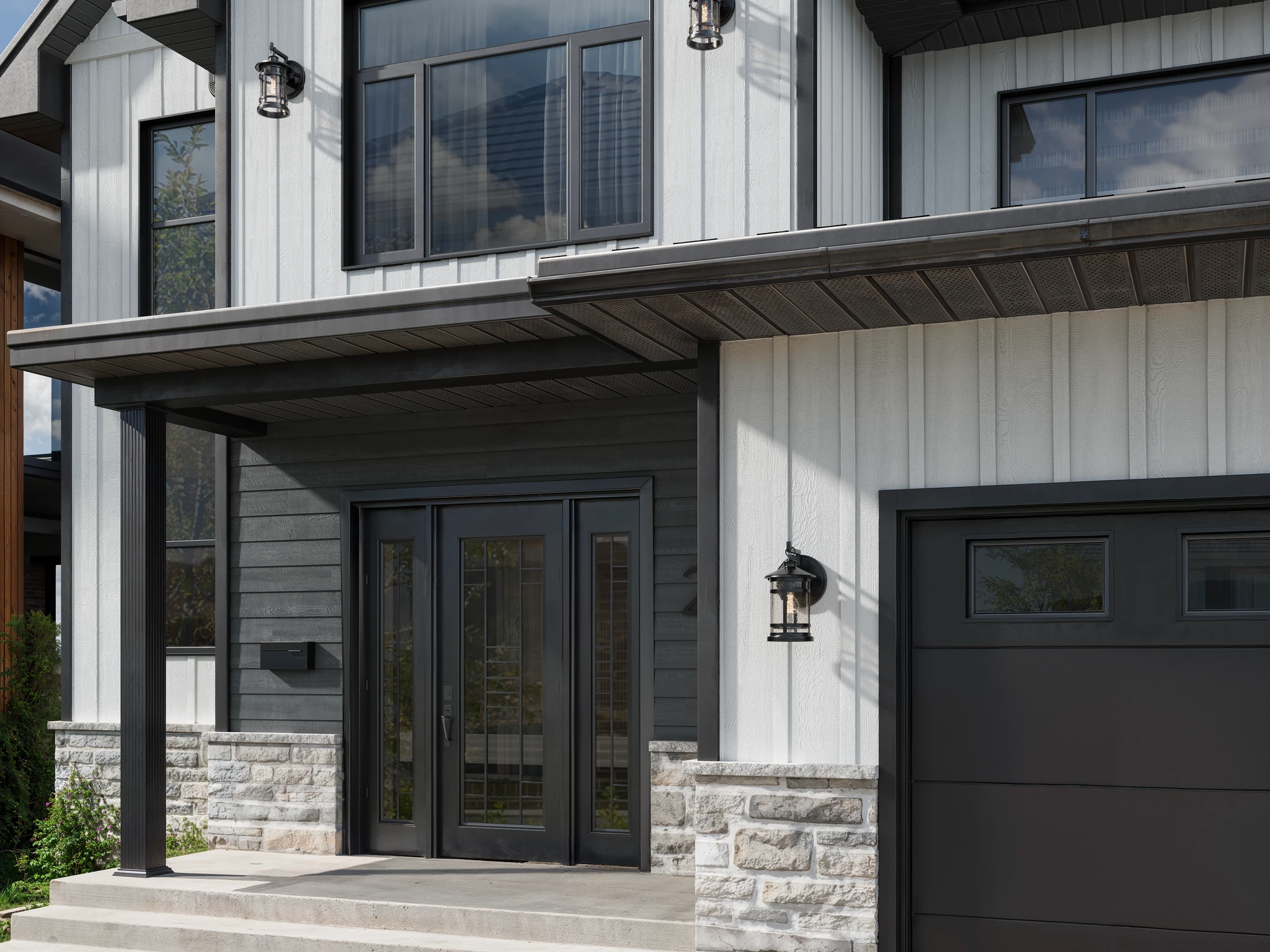 GOODSTYLE 2.0 - White Engineered Wood Board and Batten Siding Board & Batten visualization by Goodfellow